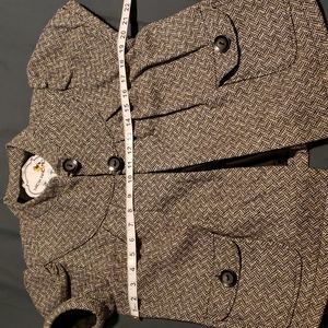 Nick and Mo Anthropologie Puff Sleeve Wool Jacket, sz Medium